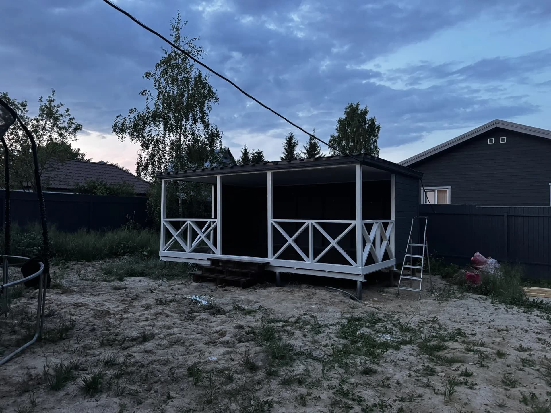 3487 · Комплекс: дача 7×3 м + садовый домик 5×3 м + беседка 6×4 м — кадр 2