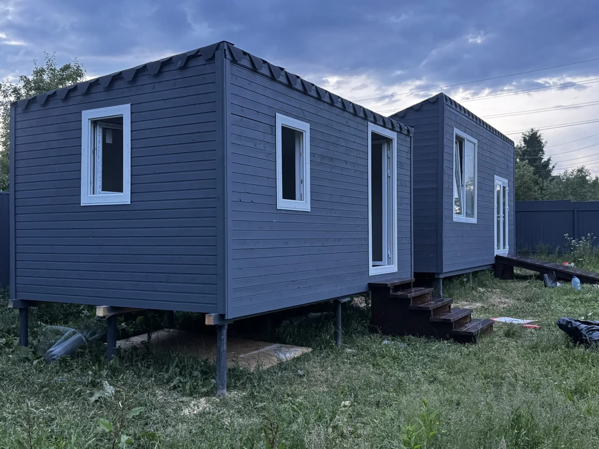 3487 · Комплекс: дача 7×3 м + садовый домик 5×3 м + беседка 6×4 м