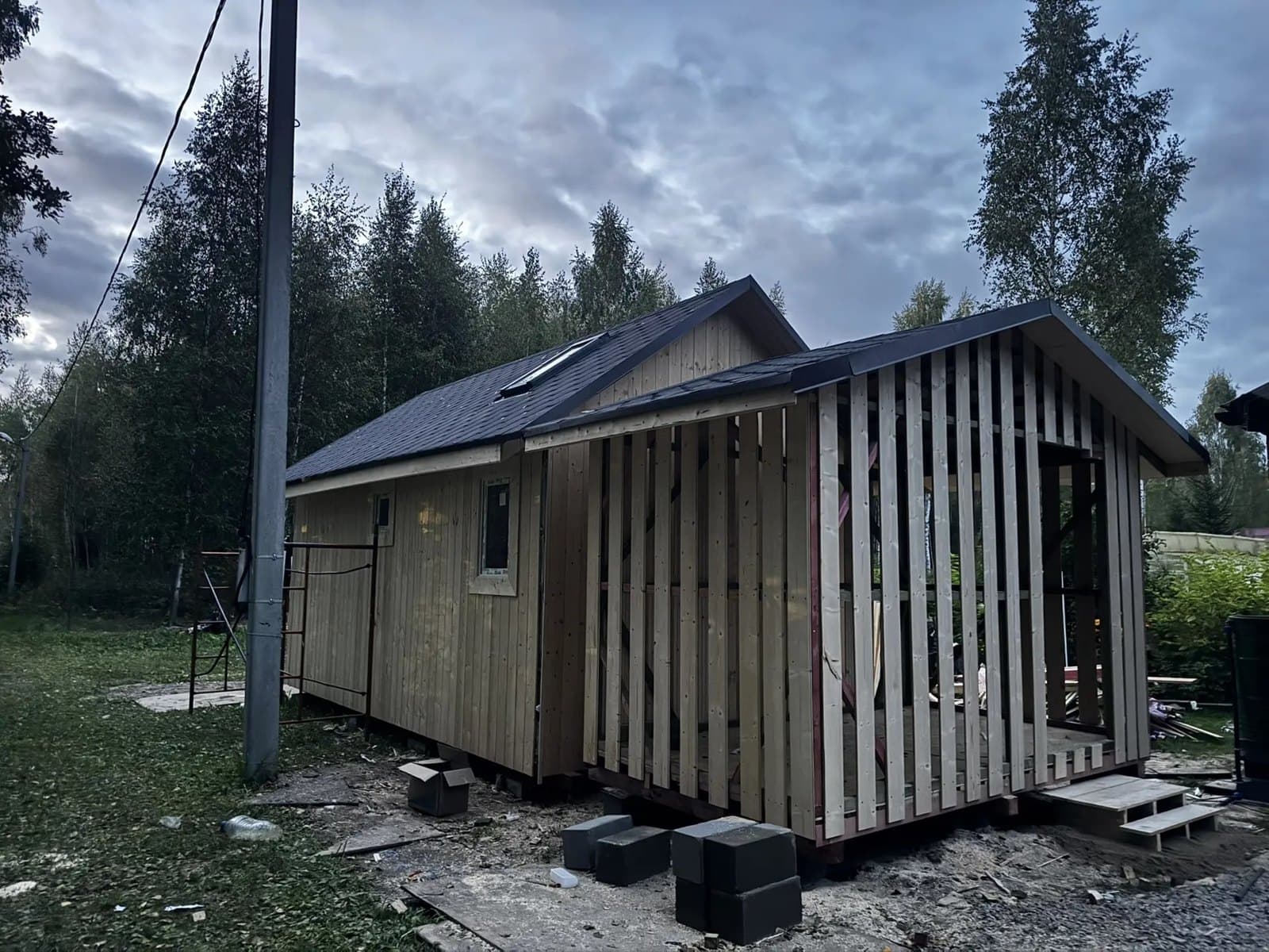 3537 · Дачный домик 6×3,6 м + дровник — кадр 7