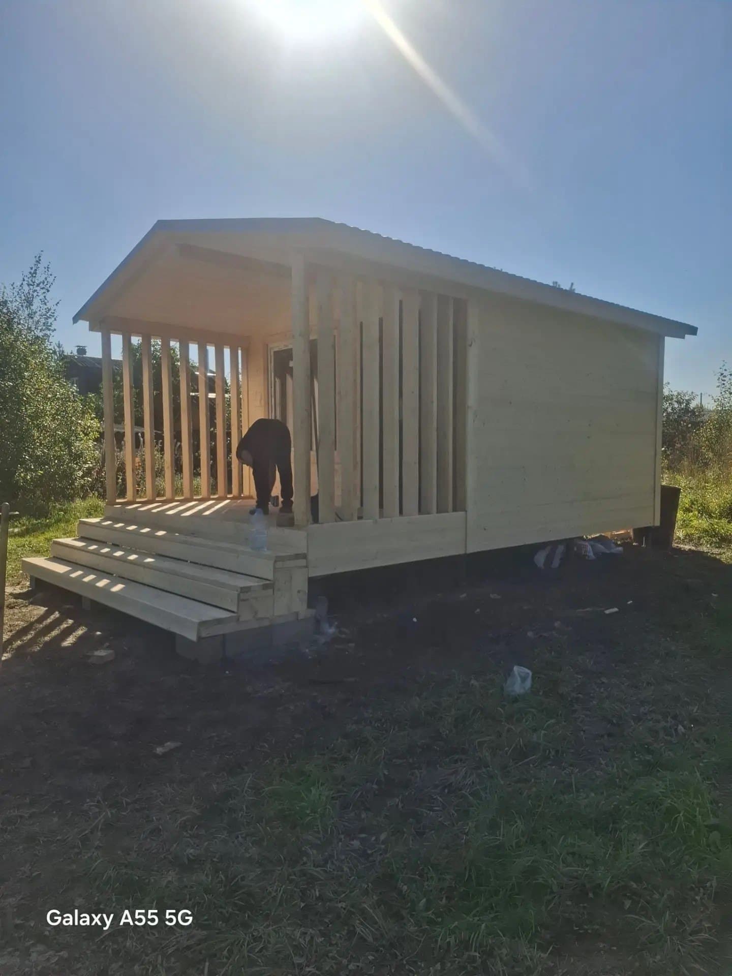3542 · Дачный домик 4×4 м с террасой 2×4 — кадр 6