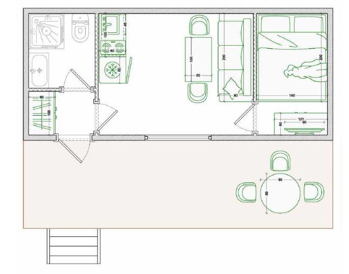 Планировка 7×3
